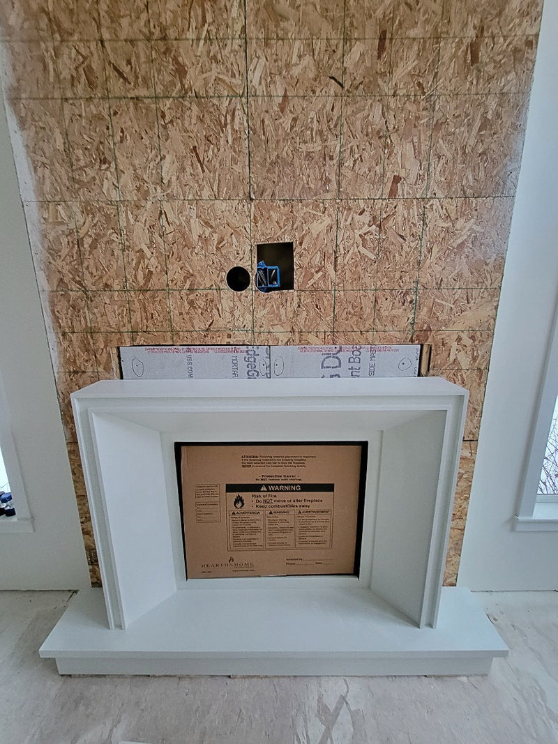 Lucca Cast Stone Fireplace Surround