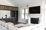 Petite Tuscan Cast Stone Fireplace