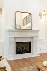 New French Cast Stone Fireplace