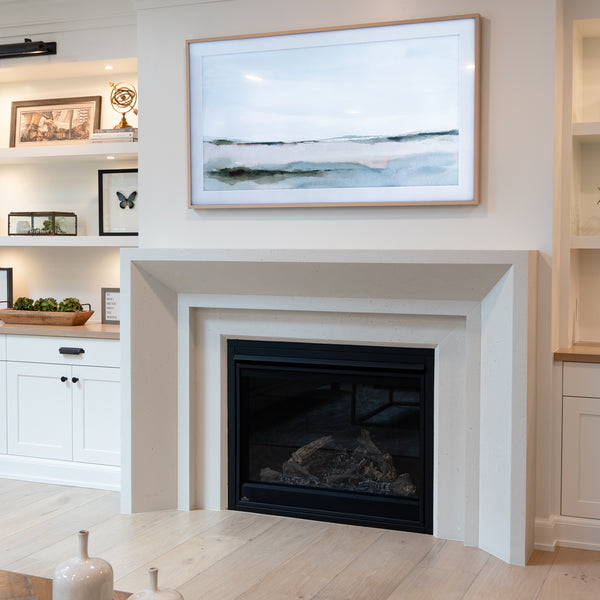 Newport Cast Stone Fireplace Surround