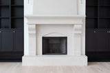 Petite Tuscan Cast Stone Fireplace